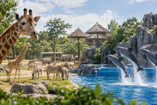 Художественная иллюстрация: Safari World и Marine Park из Паттайи